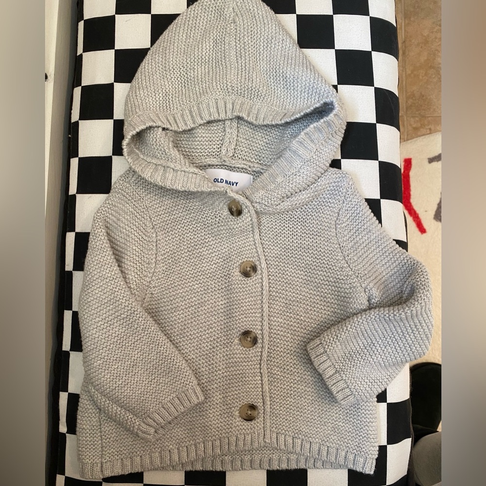 Old Navy Hooded Cardigan 6-12m